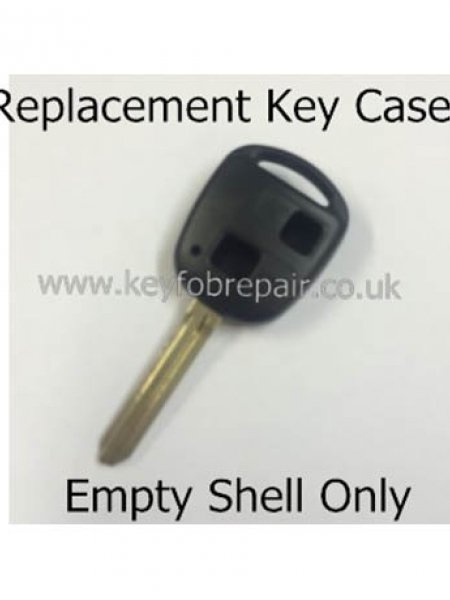 Toyota TOY43 2 Button Key Fob Case-Yaris Celica Rav4 Land Cruiser Etc